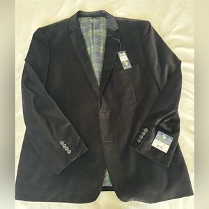 US polo Association, black velvet jacket, size extra large